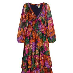 Farm Rio V NECK MAXI DRESS